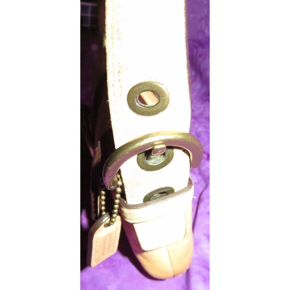 Coach 2005 Soho Swarovski Crystal Distressed Vachetta Leather Demi Flap Bag - Picture 4 of 12